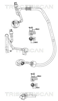 TRISCAN 901016052 — Conductă dublă aer condiționat