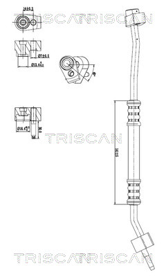 TRISCAN 901016057 — Conductă dublă aer condiționat