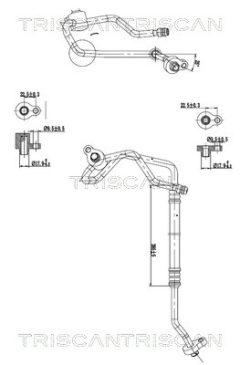 TRISCAN 901016067 — Conductă dublă aer condiționat