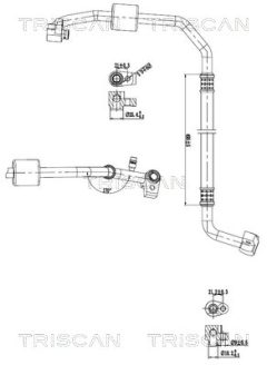 TRISCAN 901016068 — Conductă dublă aer condiționat