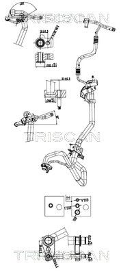 TRISCAN 9010 16087 — Сдвоенная трубка кондиционера