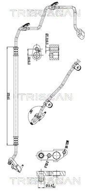 TRISCAN 901023001 — Сдвоенная трубка кондиционера
