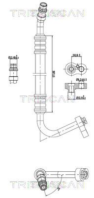 TRISCAN 901023006 — Conductă dublă aer condiționat