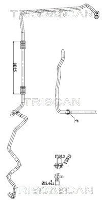 TRISCAN 9010 23014 — Conductă dublă aer condiționat