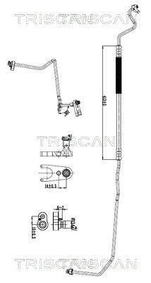TRISCAN 9010 23028 — Conductă dublă aer condiționat