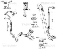 TRISCAN 901024005 — Conductă dublă aer condiționat