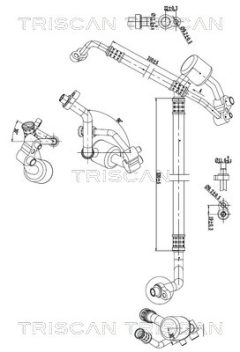 TRISCAN 901024009 — Conductă dublă aer condiționat