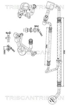 TRISCAN 901024011 — Conductă dublă aer condiționat