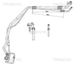 TRISCAN 901024013 — Conductă dublă aer condiționat