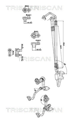 TRISCAN 901024021 — Conductă dublă aer condiționat