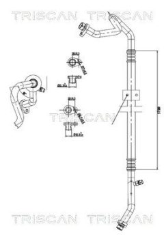 TRISCAN 9010 25005 — Conductă dublă aer condiționat