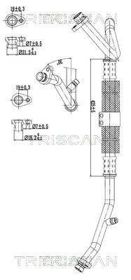 TRISCAN 9010 25007 — Сдвоенная трубка кондиционера