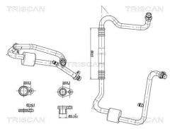 TRISCAN 9010 25008 — Conductă dublă aer condiționat