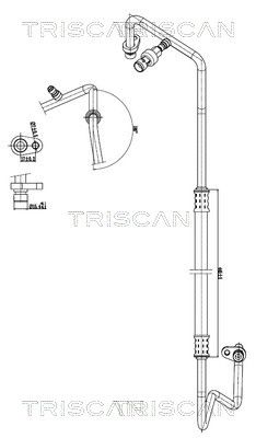 TRISCAN 9010 25014 — Conductă dublă aer condiționat