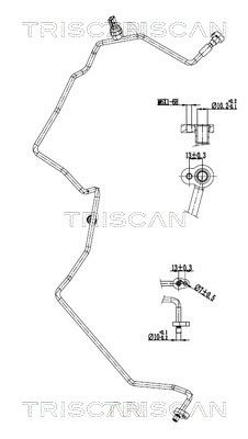 TRISCAN 9010 25016 — Сдвоенная трубка кондиционера