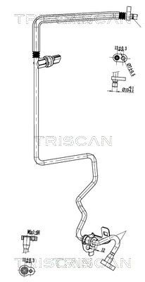 TRISCAN 9010 25019 — Сдвоенная трубка кондиционера