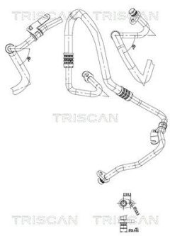 TRISCAN 9010 25021 — Conductă dublă aer condiționat