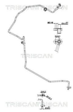 TRISCAN 9010 25022 — Сдвоенная трубка кондиционера