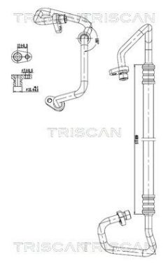 TRISCAN 9010 25034 — Conductă dublă aer condiționat
