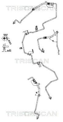 TRISCAN 9010 25043 — Conductă dublă aer condiționat