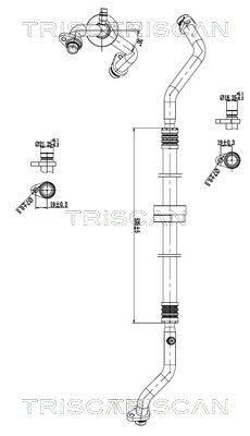 TRISCAN 9010 25045 — Conductă dublă aer condiționat