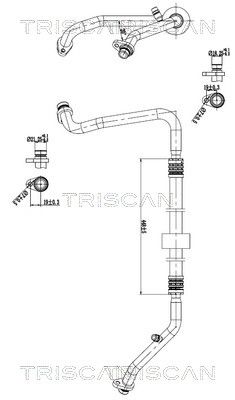 TRISCAN 9010 25046 — Conductă dublă aer condiționat
