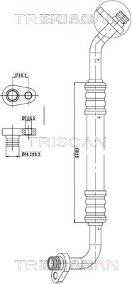 TRISCAN 901028002 — Conductă dublă aer condiționat