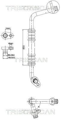 TRISCAN 901028003 — Conductă dublă aer condiționat