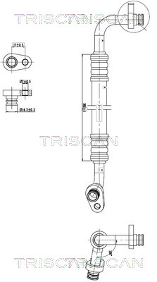 TRISCAN 901028005 — Conductă dublă aer condiționat