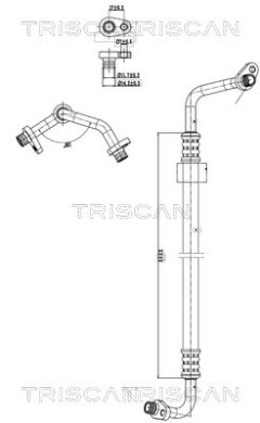 TRISCAN 901028006 — Conductă dublă aer condiționat