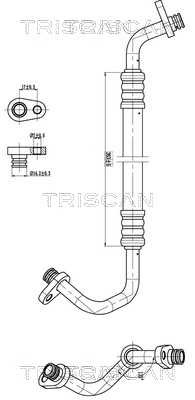 TRISCAN 901028008 — Conductă dublă aer condiționat