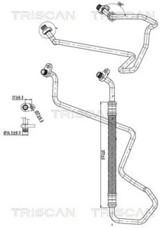 TRISCAN 901028011 — Conductă dublă aer condiționat