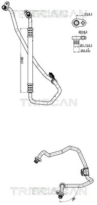 TRISCAN 901028017 — Conductă dublă aer condiționat