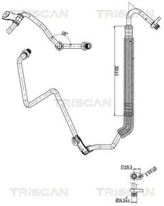 TRISCAN 901028020 — Conductă dublă aer condiționat
