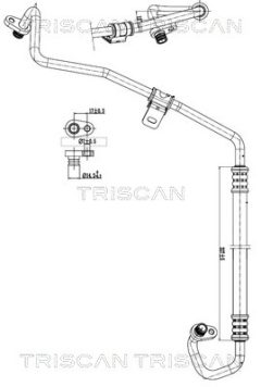 TRISCAN 901028021 — Conductă dublă aer condiționat