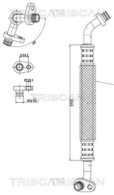 TRISCAN 901028023 — Conductă dublă aer condiționat
