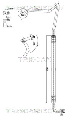 TRISCAN 901028024 — Conductă dublă aer condiționat