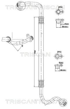 TRISCAN 901028028 — Conductă dublă aer condiționat