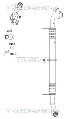 TRISCAN 901028030 — Conductă dublă aer condiționat