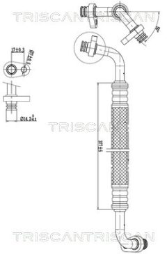 TRISCAN 901028031 — Conductă dublă aer condiționat