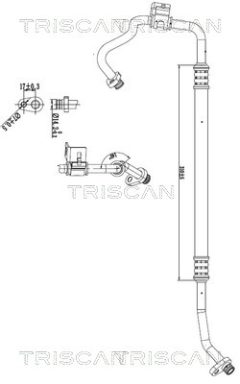 TRISCAN 901028033 — Conductă dublă aer condiționat