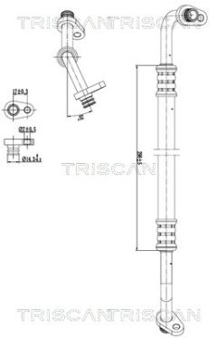 TRISCAN 901028035 — Conductă dublă aer condiționat