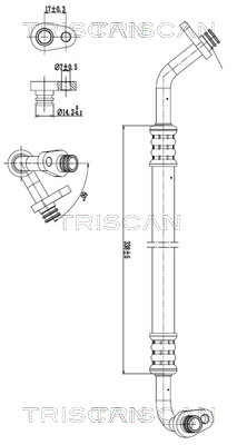 TRISCAN 901028036 — Conductă dublă aer condiționat