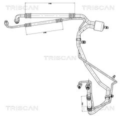 TRISCAN 901028039 — Conductă dublă aer condiționat