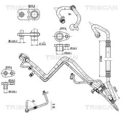 TRISCAN 901028041 — Conductă dublă aer condiționat