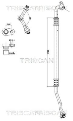 TRISCAN 901028044 — Conductă dublă aer condiționat
