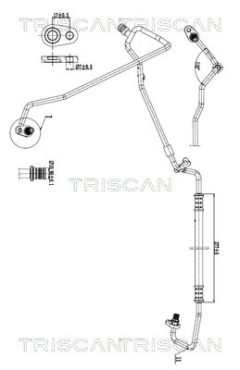 TRISCAN 901028046 — Conductă dublă aer condiționat