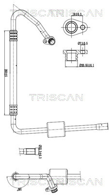 TRISCAN 901028052 — Conductă dublă aer condiționat