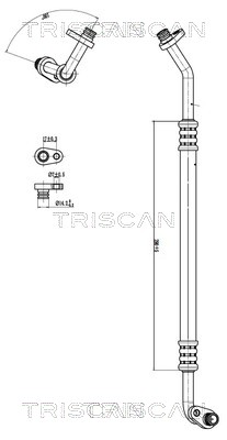 TRISCAN 901028053 — Conductă dublă aer condiționat