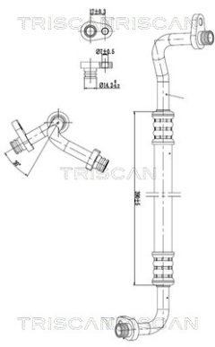 TRISCAN 901028055 — Conductă dublă aer condiționat